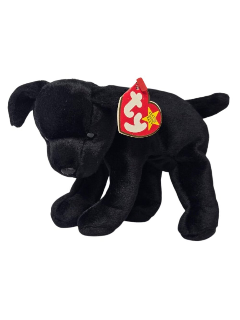Ty Beanie Baby Luke the Black Labrador Dog 1998 Plush Vintage With Tags